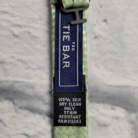 NWT The Tie Bar Be Married Sage Green Checks Silk Bow Tie - Picture 4 of 10